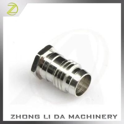 CNC Turning Precision Parts Manufacturer Brass C3602 Nickel Plated Cable Terminal Shell Plug Connector