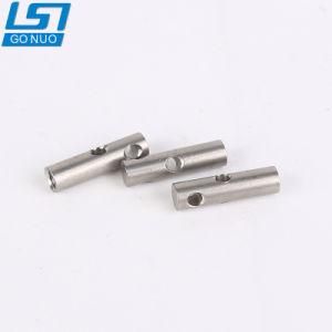 CNC Turning Parts Butt Connector Splices Metal Steel Pin with Hole
