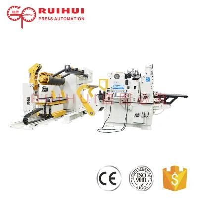 3 in 1 Blanking Feeder Automatic Steel Coil Feeder and Straightener Uncoiler Machine for Punch Press