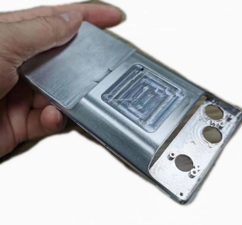 Precision OEM/ODM CNC Milling Machining Cellphone Car Phone Aluminum Body Parts with Silver and Black Anodizing