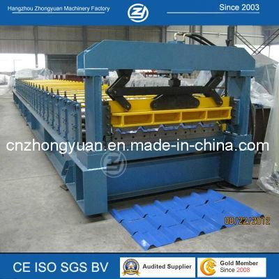 Trapezoidal Profile Metal Roofing Sheet Cold Roll Forming Machine Packaged with Water Proof Factory Price with ISO9001/Ce/SGS/Soncap