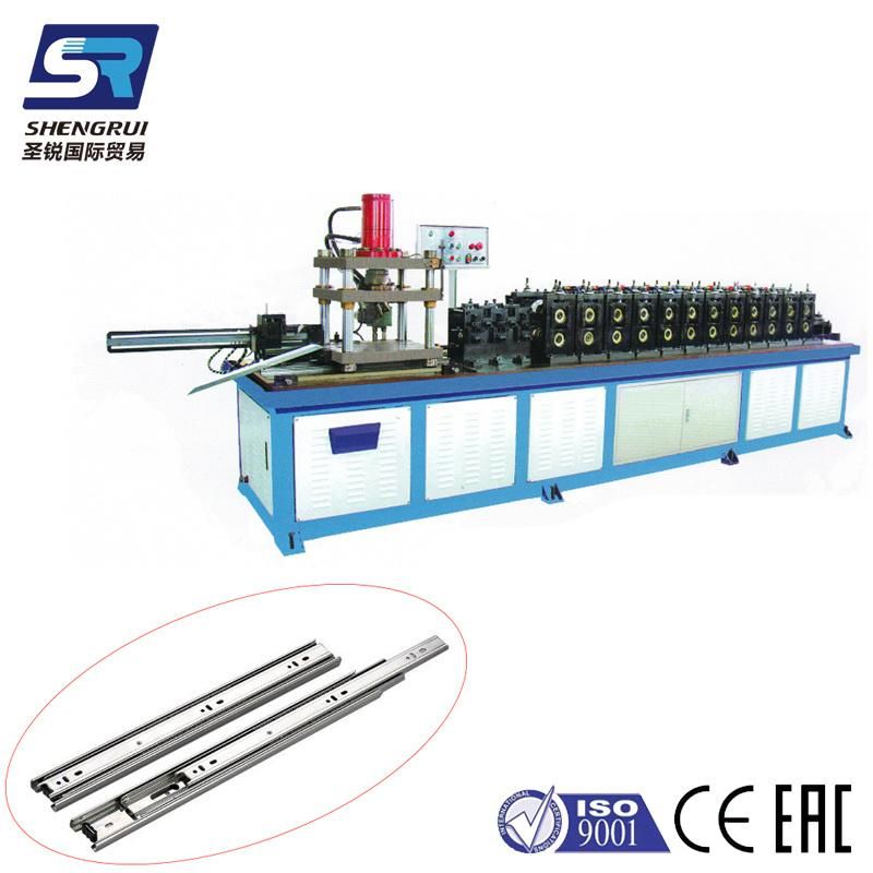 Manufactory PLC Control Smooth Ball Bearing Drawer Slides Rail Roller Making Machine