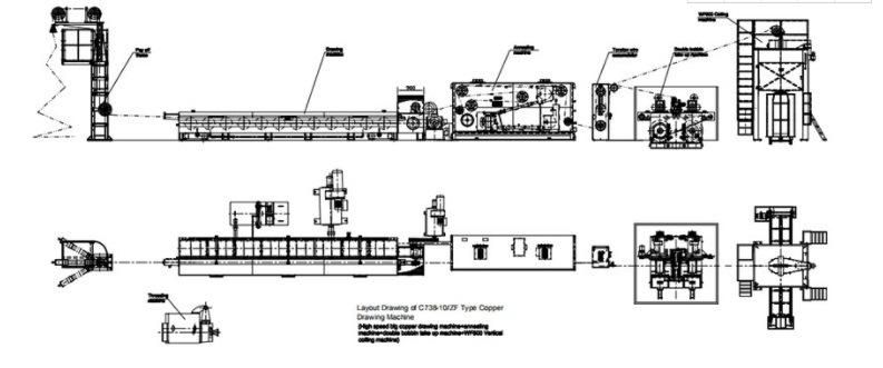 Copper Rod Breakdown / Drawing Machine (Individual motor drive)