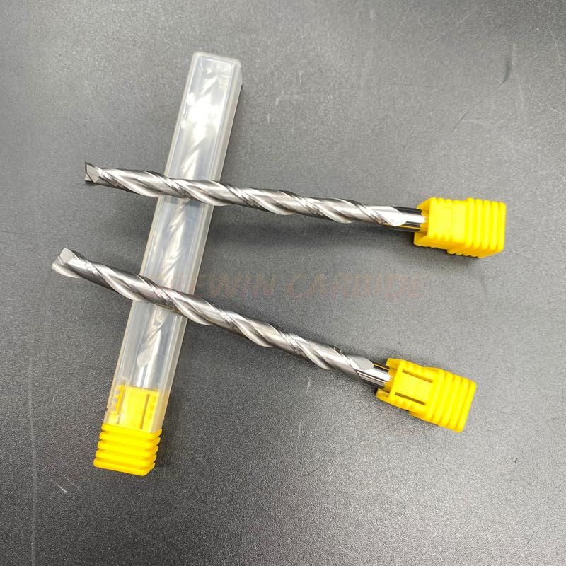 Gw Carbide - Solid Carbide 2f Flat Sparil End Mill with 6*72*100 Used for Wood