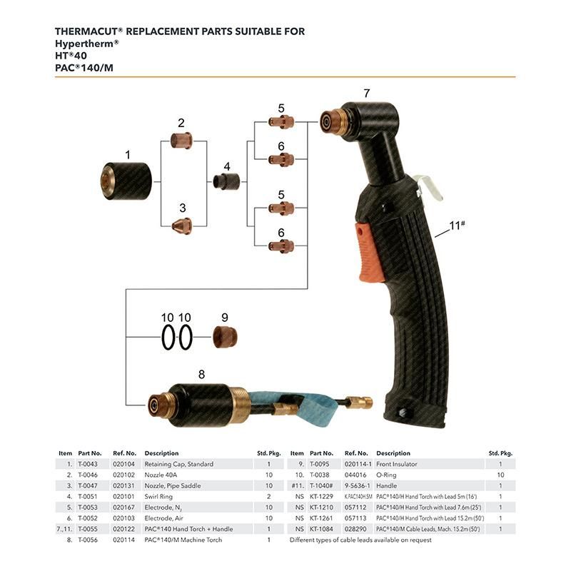 Max70 Max80 Max100 Mild Steel CNC Machine Tool Equipment Fixed Cover 020345 020195 020563 020339 Plasma Cutting Electrode Shield Nozzle