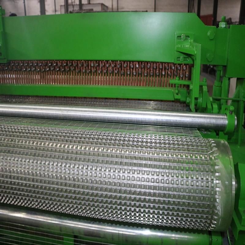 2.4m Width Full Automatic Welded Wire Mesh Roll Machine 17X17mm