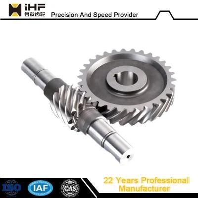 Ihf Precision Stainless Steel Standard Metal Worm Gear Worm Wheel for CNC Machinery