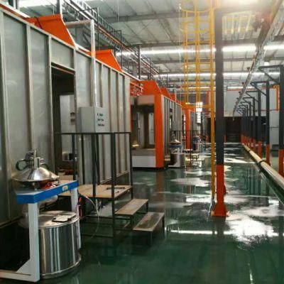 China New Steel Electrostatic Auto Powder Coating Spray Booth for Lamp Post