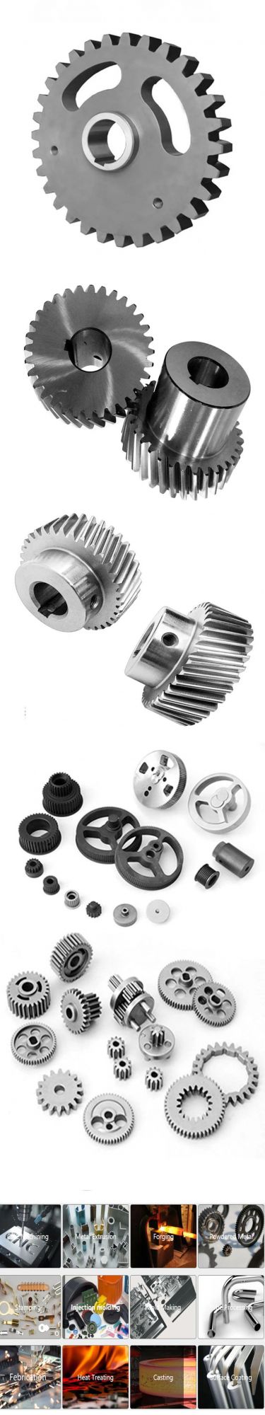 China Suppliers OEM Aluminum Brass Stainless Steel Small Gear Parts