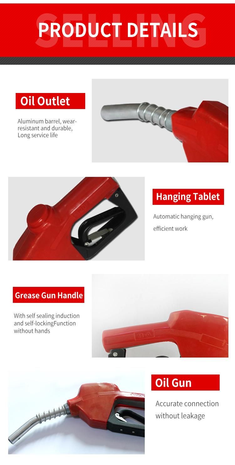 Fuel Gun Manual Automatic Nozzle 3/4′′-1′′ Oil Tanker Fuel Dispenser