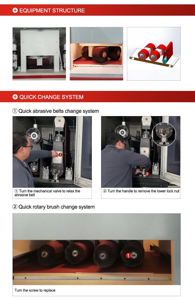 Edge Rounding Oxide Removal Grinding and Deburring Machine