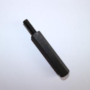 High Quality CNC Lathe Machining Carbon Steel Square Shaft with Zinc Coating
