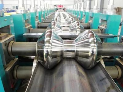 Customized Aluminum-Zinc Alloy Coated Steel Sheet Highway Crash Beams Guardrail 2 or 3 Waves Roll Froming Machinery Production Line