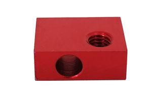 Anodized Aluminum Custom CNC Radiator Block Fittings