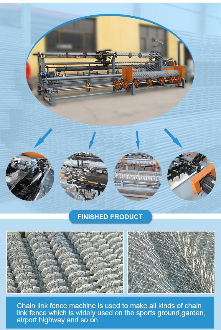Single Wire Chain Link Fence Mesh Machine Twisted/Knuckle Mesh Sides