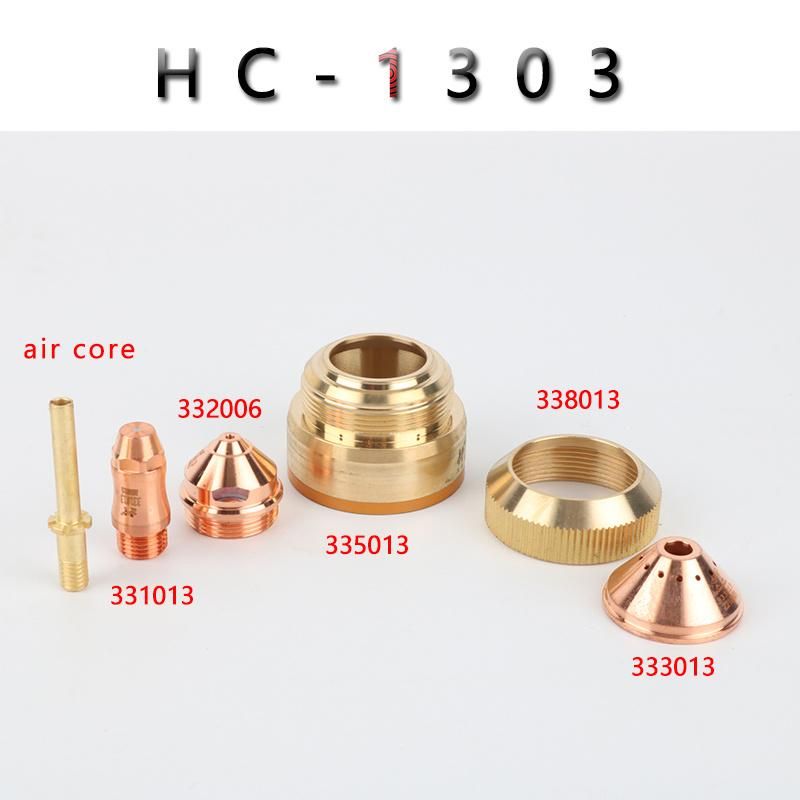 Jiusheng Torch Hc-1303 Suitable for 200A Cutting Power Huayuan Machine Plasma Cutting Shield Electrodo Nozzle