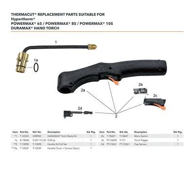 Hpro2000 Shield Cap 020424 020448 020688 120260 for Plasma Cutting Torch Consumables