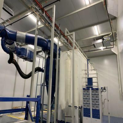 First-Class Auto Powder Painting Booth with Conveyor