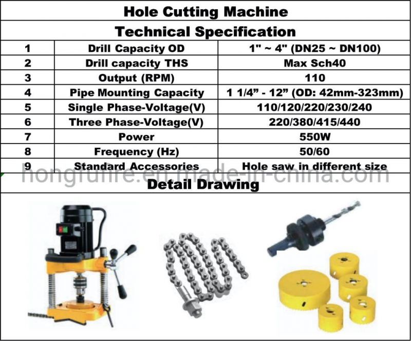 Hydraulic Concrete Core Drilling Machine Hole Cutting Machine