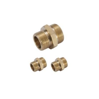 Dongguan Factory Custom Brass Hex Nipple Pipe Fitting Threaded Bushing