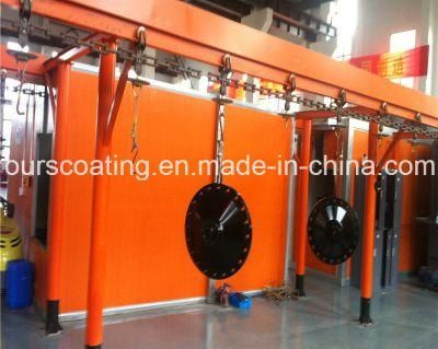 Advanced Paint Spraying Line with Water Curtain Paint Booth