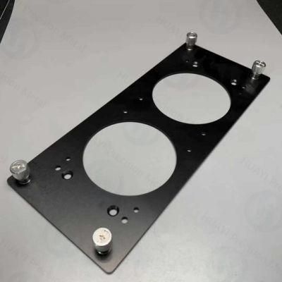Customized Sheet Metal Block with Mobilizable Screw Fabrication in Black Anodizing