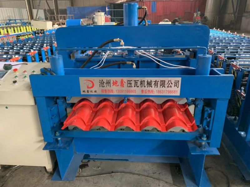 Double Layer Glazed Tile Ibr Metal Sheet Roll Forming Machine