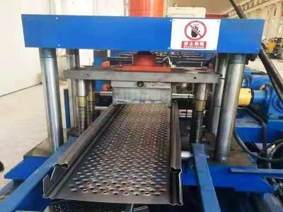 Construction Material Perforated Steel Aluminum Scaffold Platform Sheet Roll Forming Machine Walk Platform Roll Former