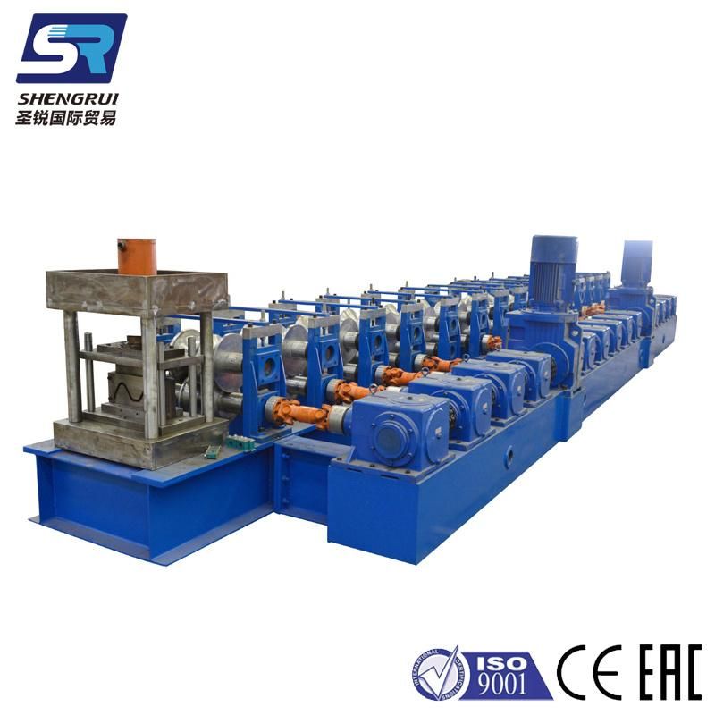 High Precision W Beam Highway Guardrail Roll Forming Machine with Punching Devices