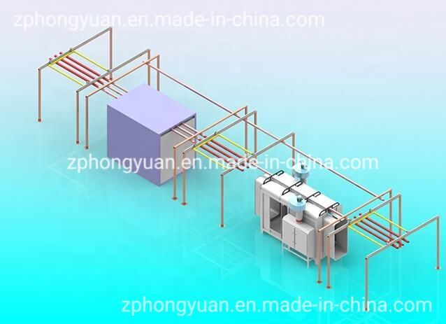 Manual Powder Coating Booth for Metal Parts