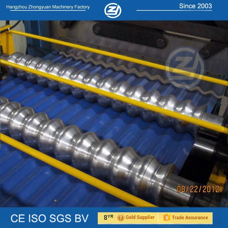 Automatic Cold Galvanized Aluminum Corrugated Steel Color Metal Sheet Roll Forming Machine with ISO9001/Ce/SGS/Soncap