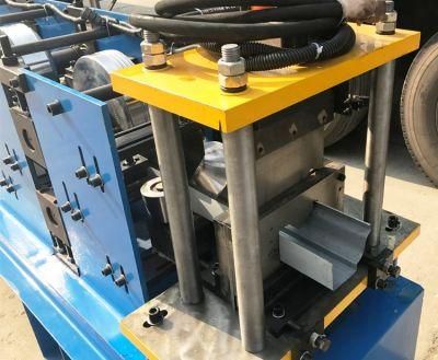 GI PPGI Color Steel Automatic Downspout and Gutter Profile Roll Forming Making Machine With 10-20M/Min Speed