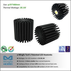 Aluminum Star LED Heat Sink Etraled-Tri-7080 for Trodonic Modular Passive Dia. 70mm