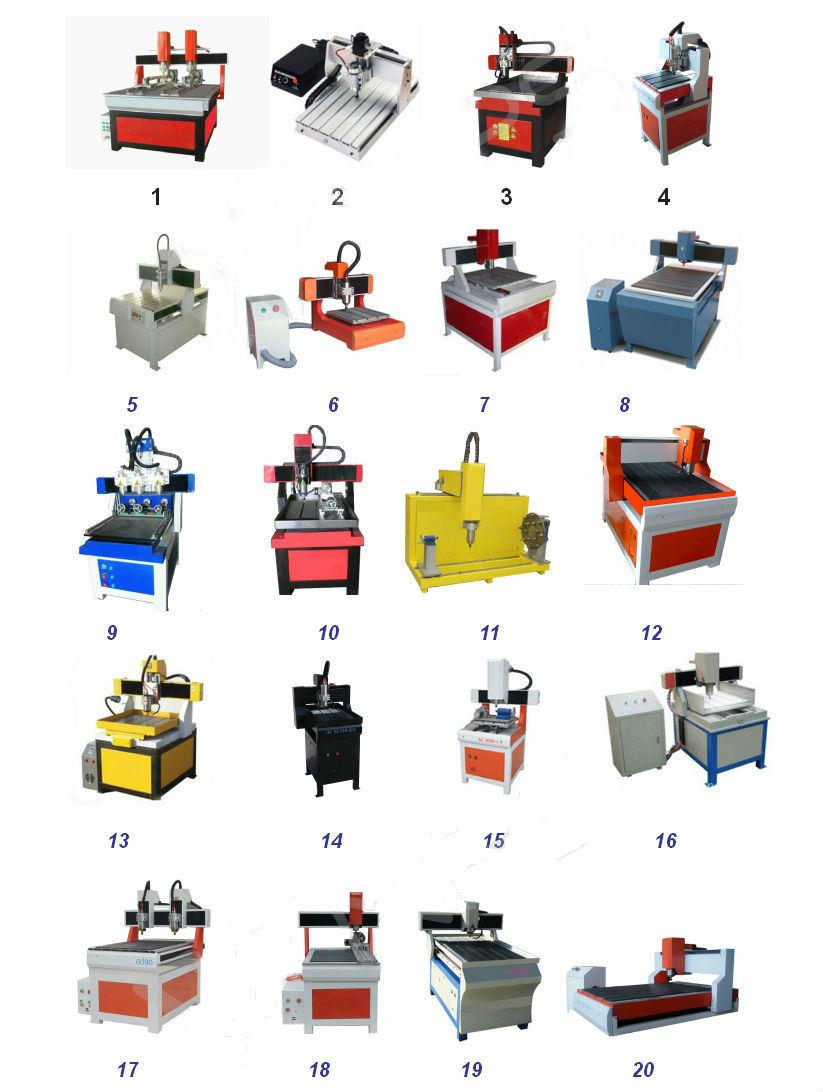 Mini Soft Metal CNC Milling Machine /CNC Router for Aluminium