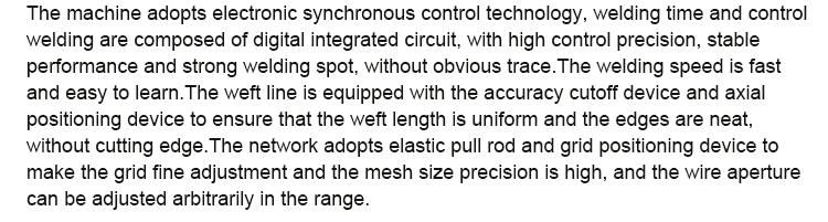 6mm Steel Wire Welded Mesh Panel Making Machine