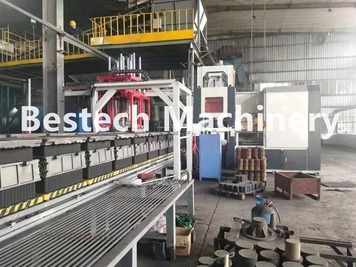 Flaskless Automatic Casting Machine Green Sand Foundry Molding Line