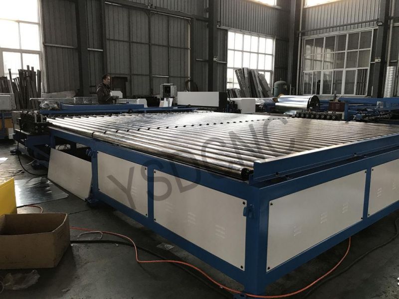 Air Conditioning HVAC U Shape Auto Rectangular Air Duct Production Line 5 Duct Making Machine