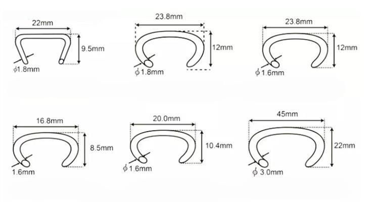 Stainless Steel Rockery Nails Production / C Ring Nails Making Machine Price