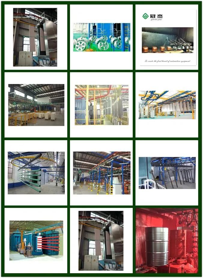 Automatic Paint Metal Parts Powder Coating Line