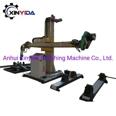Xinyida CNC Duo-Grinding Heads Polishing Machine for Vessel Body and Dish Dome Buffing