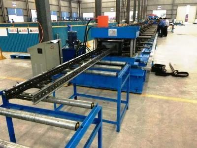 Galvanized Stainless Steel E Style Cable Tray Cable Ladder Cold Roll Forming Machine