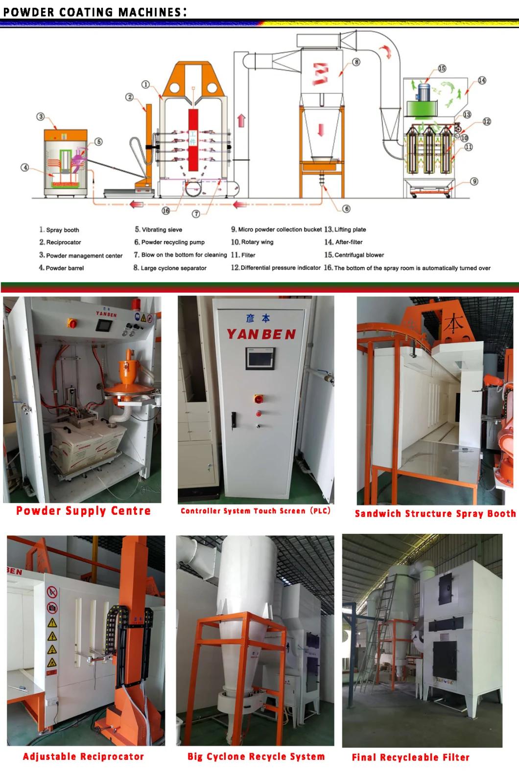 Electrostatic Powder Spray Booth Complete Powder Coating Machine