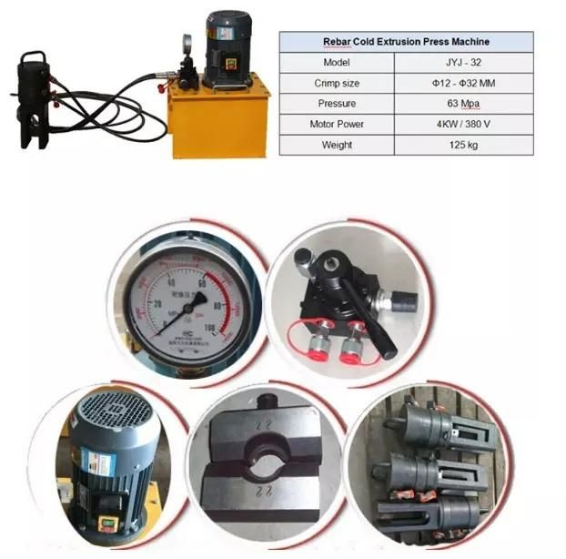 Rebar Coupler Extruding Connection Cold Extrusion Press Machine