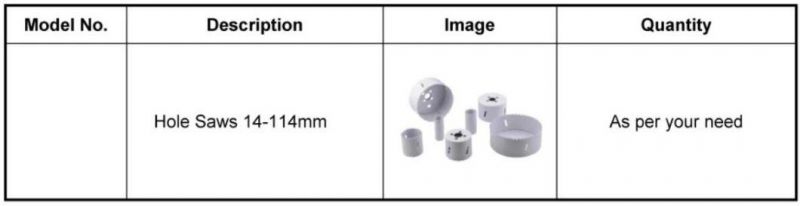 Hongli Jk114 Hole Cutting Tool, up to 4" (114 mm) /Factory Price