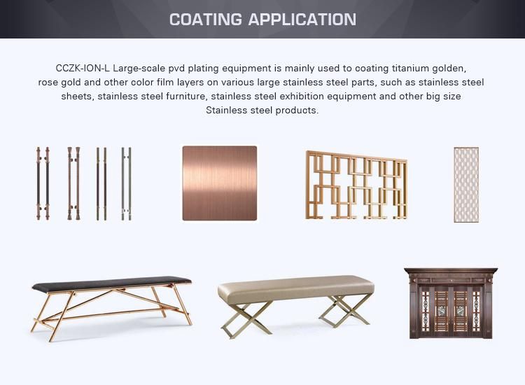 Cicel Cczk-2235-Ion 2200*3500 Metal Stands PVD Gold Coating Machine Plant