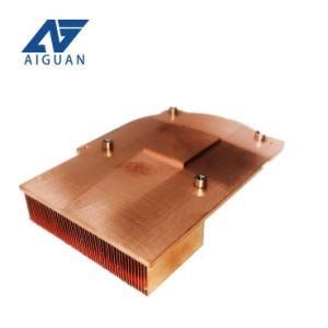 Non-Standard 37mm Wide Copper Heat Sink High Heat Dissipation Efficiency in Chip