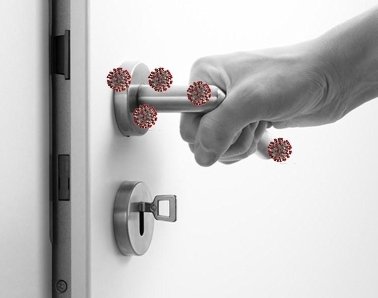 No Touch Door Opener Key Chain Non Contact Stylus Key Anti Germ Stainless Steel Handheld Door Opener for Outside