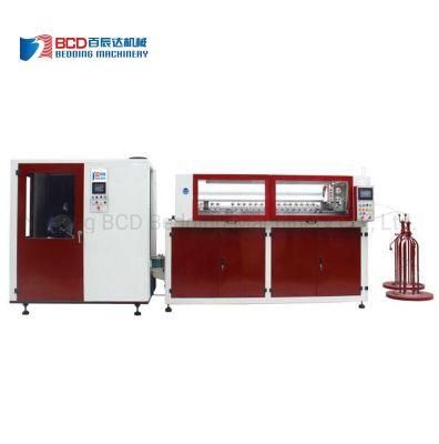 New Fully Automatic PLC Touch Screen Programme Mattress Spring Coiling Knotting Heat-Treating Machine with CE/SGS