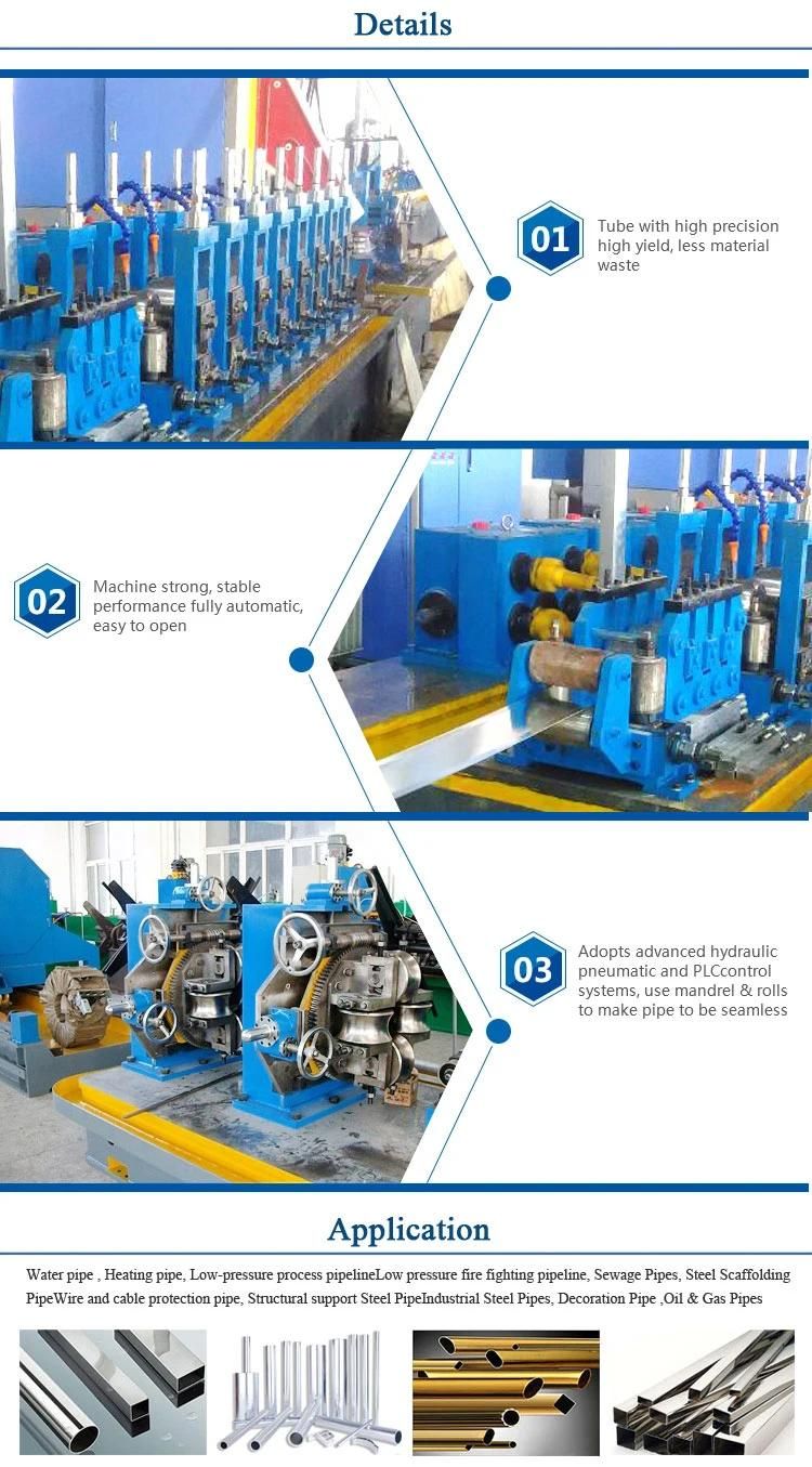 PLC Control Galvanized Pipe Making Tube Welding Machine