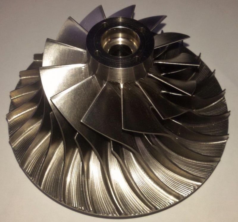 Mazak 5 Axis CNC Milling Aluminum Alloy Vacuum Pump Cleaner Impeller